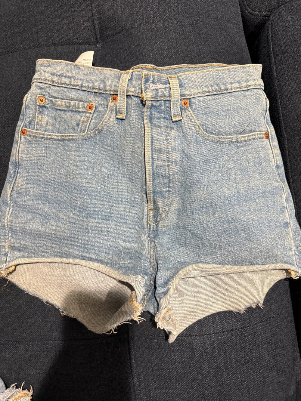 Levi Blue Denim High-Rise Women’s Shorts